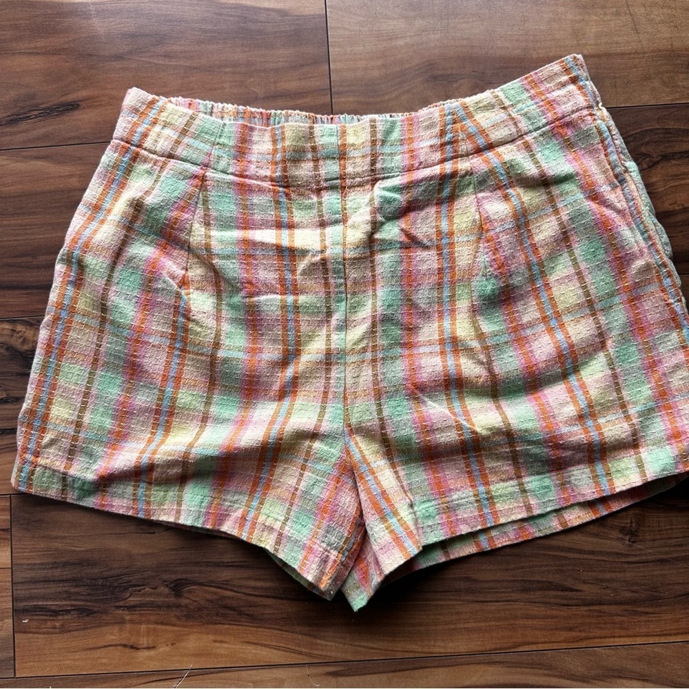 Billabong textured Plaid Women's Shorts L